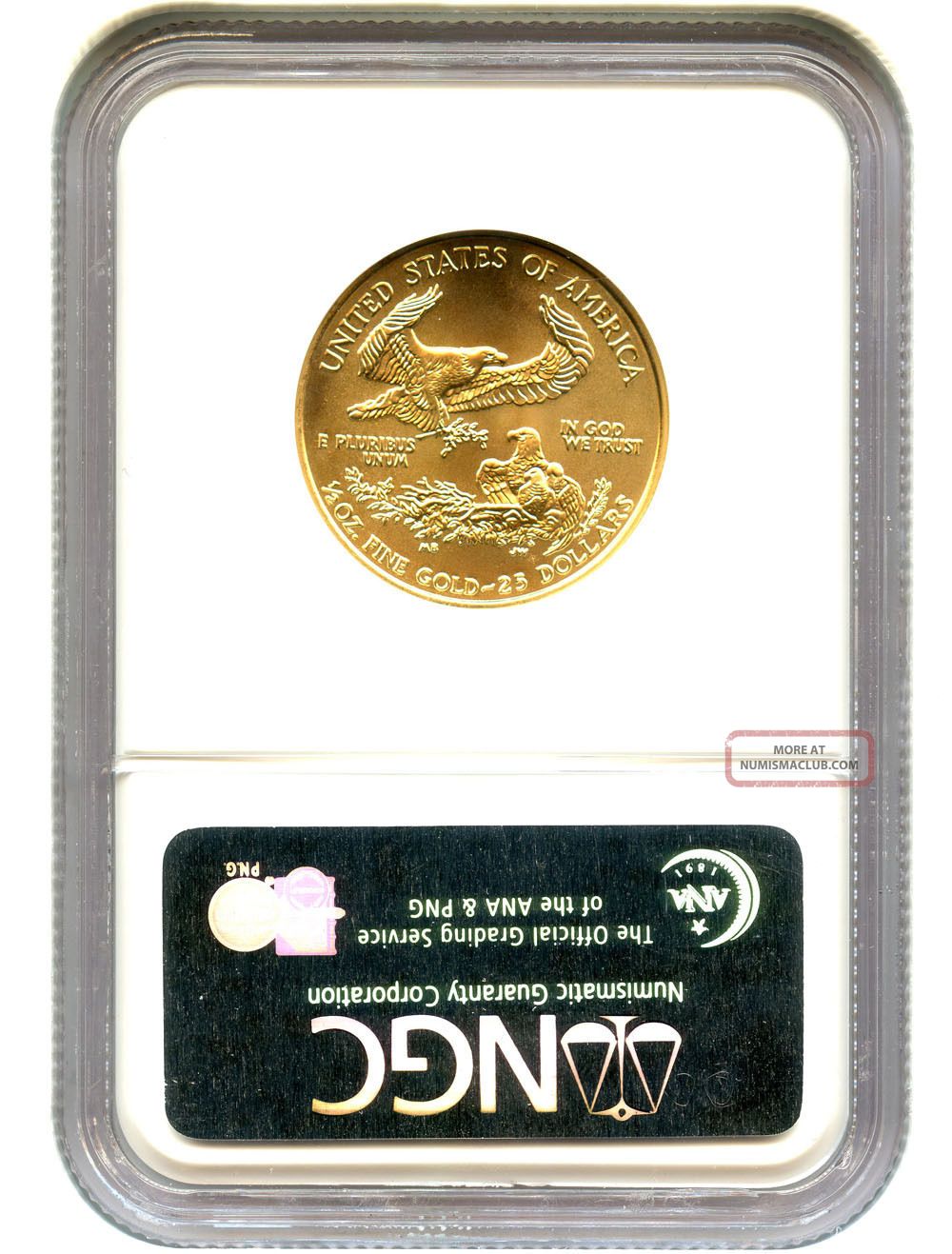 2006 Gold Eagle $25 Ngc Ms70 American Gold Eagle Age