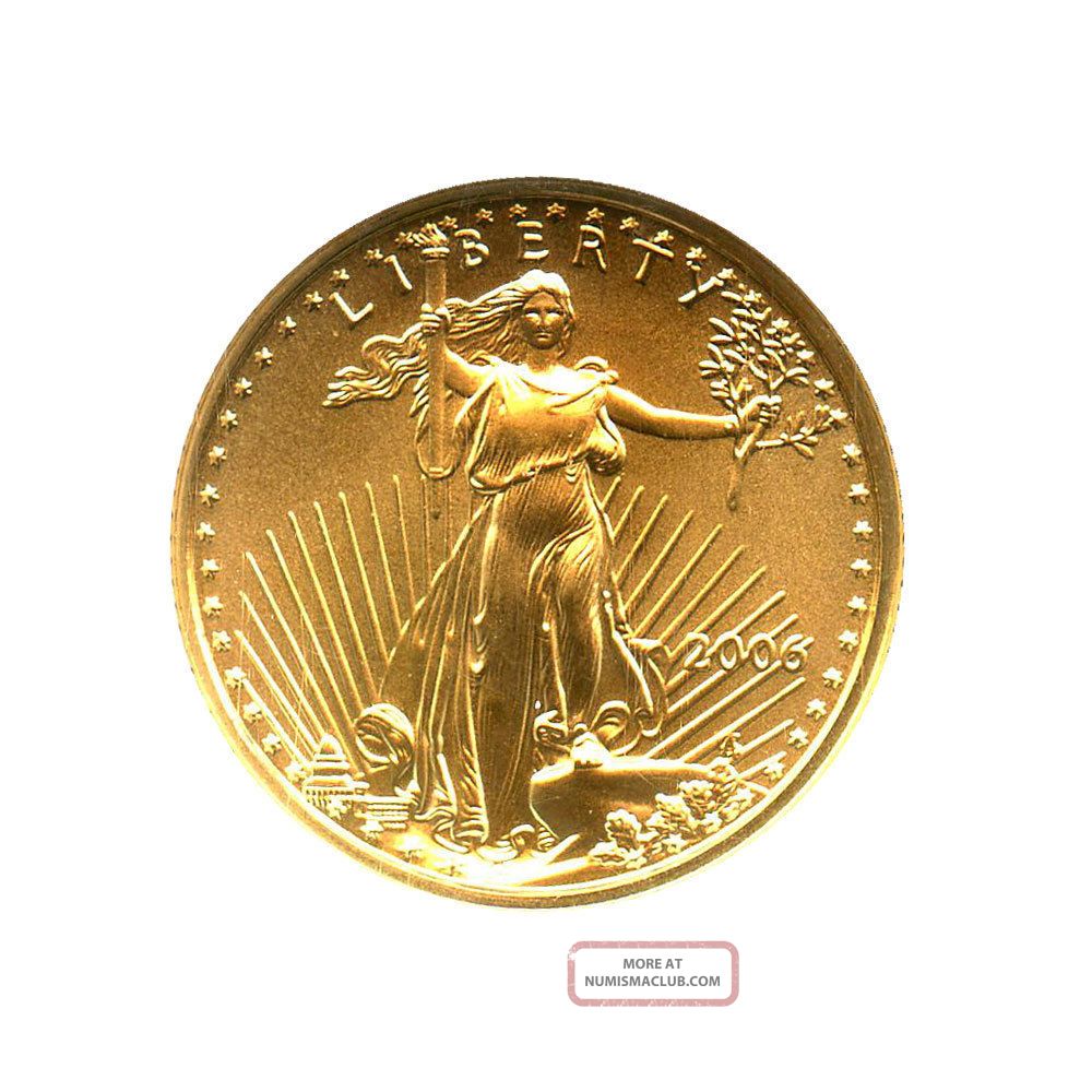 2006 Gold Eagle $5 Ngc Ms70 American Gold Eagle Age