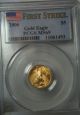 2006 $5 1/10th Oz American Gold Eagle Pcgs Ms69 - First Strike Gold photo 1