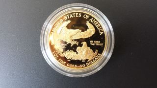$50 1986 - W 1oz American Gold Eagle Coin photo