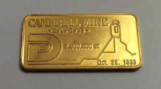 Extremely Rare 5 Gram Johnson Matthey Campbell Mine Canada Gold Bar photo