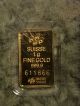 1 Gram Pamp Suisse Gold Bar.  9999 Fine (in Assay) Gold photo 2