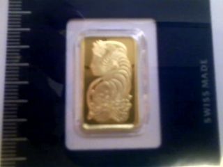 Pamp Suisse 5 Gram.  9999 Gold Bar Swiss Made Precious Metal Assay Cert A085415 photo