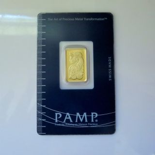 Pamp Suisse 5 Gram Fine Gold Bar - Inside Packaging - photo