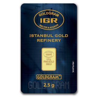 2.  5 Gram Igr Gold Bar - - - 2.  5g photo