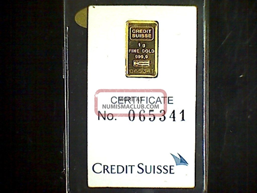 1 gram statue of liberty credit suisse gold bar