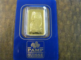 10 Gram Pamp Suisse 999.  9 Gold Bar 544152 - Fantastic Investment - Buy It Now photo