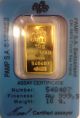Pamp Suisse 10 Gram.  9999 Fine Gold Bar W/ Assay Certificate 540407 Gold photo 1
