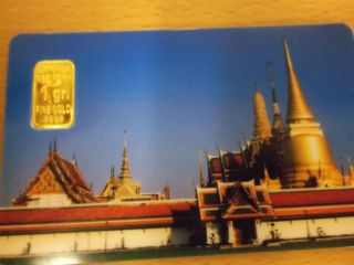 1 Gram Bangkok Refinery 999.  9 Pure Gold Investment Product Bar Made In Thailand photo