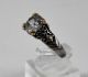 Palladium With 10k Yellow Gold Solitaire Crystal Ring Size 9.  25 Weighs 6 Grams Bullion photo 4
