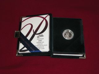 2007w 1/10 Ounce Platinum Coin - U.  S. photo