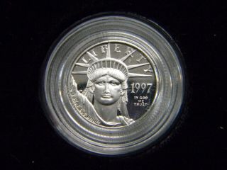1997 W American Eagle One - Tenth Ounce $10 Platinum Coin photo