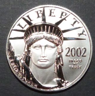 $50 American.  9995 Platinum Eagle 1/2 Oz.  Uncirculated 2002 photo