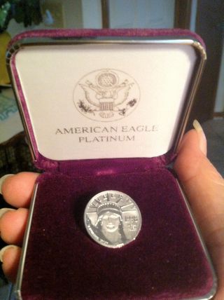 American Eagle Statue Of Liberty Twenty Five Dollar $25 Platinum Coin photo