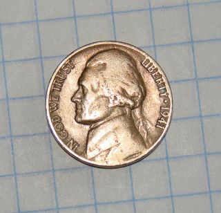 1941 Nickel - Coin 73 Years L@@k photo