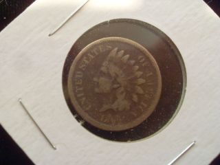 Indian Head Penny 1864 (ag To G) L On Ribbon??? photo