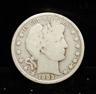 1902 Good (philadelphia) Silver Barber Half Dollar photo