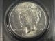 1922 S Peace Silver Dollar Coin Rare Key Date Pcgs Ms63 2555 Dollars photo 1