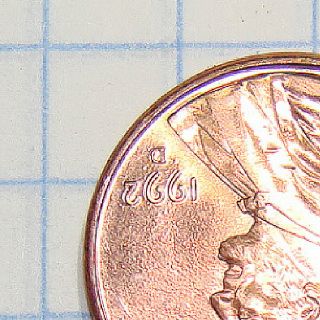 1992 D Lincoln Penny See Doubling photo