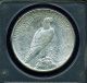 U.  S.  1922 - D Peace Silver Dollar Brilliant Uncirculated,  Certified Pcgs - Ms63 Dollars photo 1