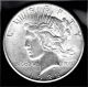 1922p 90% Silver Peace Dollar Gem Bu Full Strike 100% White State Coin Nr Dollars photo 1
