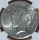 1928 Au58 Ngc Peace Silver Dollar,  About Unc 58,  Conserved By Ncs,  Bright White Dollars photo 4