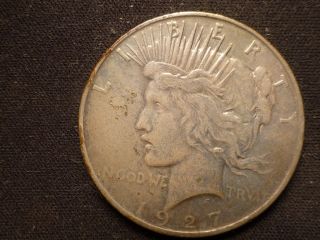 Peace Silver Dollar 1927 - D - photo