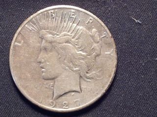 Peace Silver Dollar 1927 - S - photo