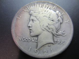 1921 Peace Silver Dollar,  Rare photo