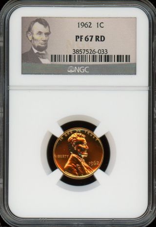1962 Proof 1c Lincoln Ngc Pf 67 Rd photo
