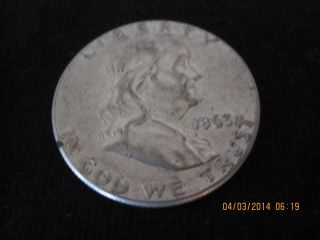 1963 - P - Franklin Half Dollar - 0.  9000 Silver photo