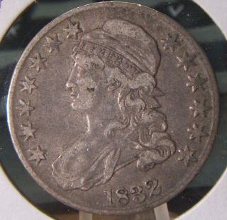 1832 Silver Capped Bust Half Fabulous Specimen Vf - Xf photo