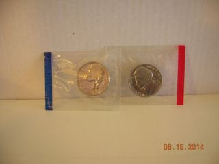 1988 - P&d Jefferson Nickels (uncirculated) photo