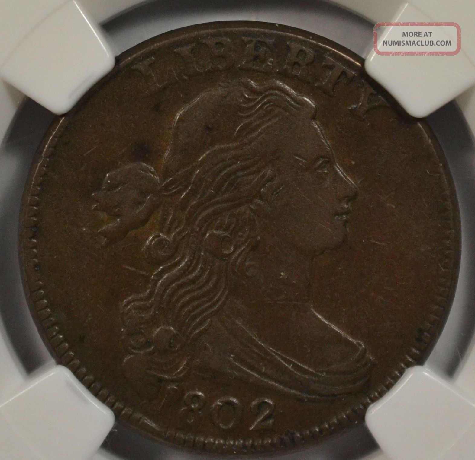1802 Draped Bust Large Cent, Ngc Xf45