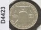 1958 - P Franklin Half Dollar 90% Silver Proof U.  S.  Coin D4423 Half Dollars photo 1