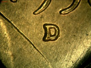 Bu 1956 - D/s Lincoln Cent With Womm - 001/1om - 002 Over Mintmark Error 5 - 25 - 01 photo
