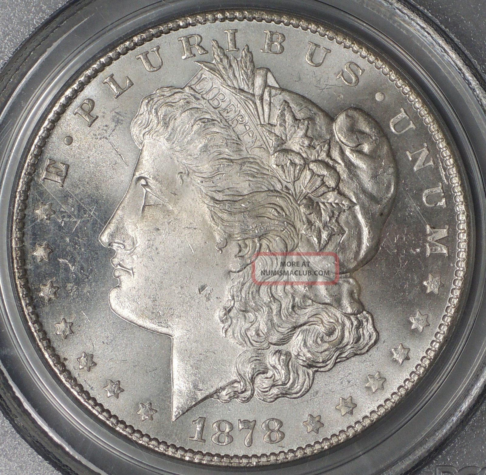 1878 - S Morgan Dollar Pcgs Ms64