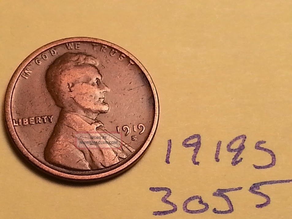 1919 S Lincoln Cent Fine Detail Great Coin (3055) Wheat Back Penny