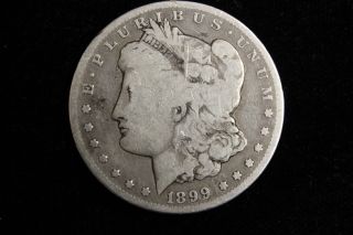 1899 - O Morgan Silver Dollar,  Old United States Silver Dollar, .  77344 Asw photo