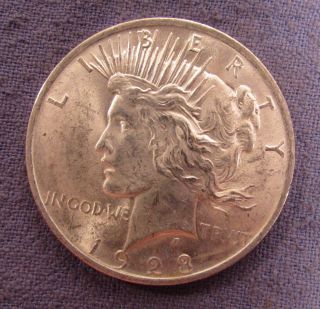 1923 Peace Silver Dollar Us Coin photo