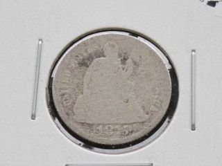 1875 - P Liberty Seated 90% Silver Dime U.  S.  Coin D2673 photo