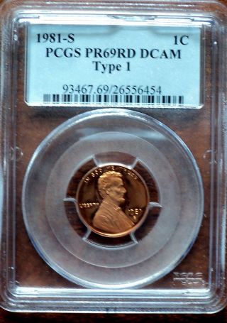 1981 - S Type 1 Lincoln Cent Pcgs Proof 69 Deep Cameo No Spots,  Toning Or Tarnish photo
