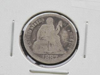1887 - P Liberty Seated 90% Silver Dime U.  S.  Coin D2715 photo