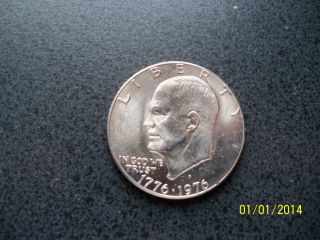 Uncirculated Bicentennial Ike Eisenhower Dollar 1976d Denver Type I Not Silver photo