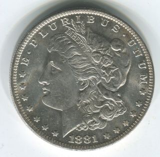 1881 - O $1 Morgan Silver Dollar Vam 23 Choice Bu photo