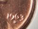 1963 - D Lincoln Cent Dbl - Die Uncirculated Small Cents photo 1