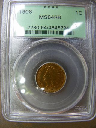 1908 Indian Cent Pcgs Ms - 64 - Rb photo