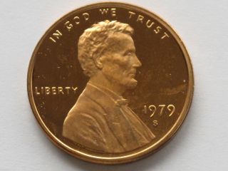 1979 - S Lincoln Cent Dcam Proof Type 2 U.  S.  Coin D4476 photo