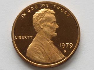 1979 - S Lincoln Cent Dcam Proof Type 2 U.  S.  Coin D4477 photo