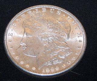 1899p Morgan Silver Dollar – Bu Ms+++ Uncirculated Very Rare photo